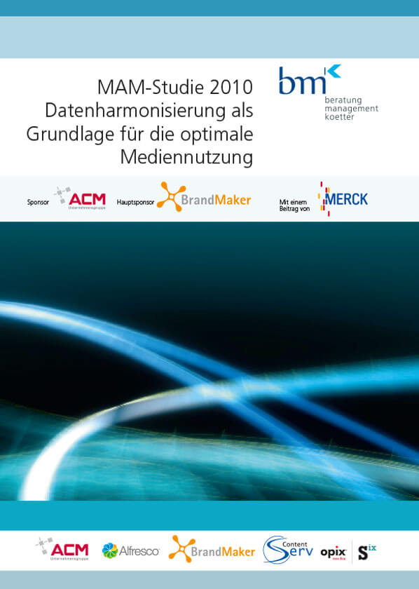 MAM-Studie 2010: Datenharmonisierung als Grundlage für die optimale Mediennutzung  > bmk - Beratung und Management